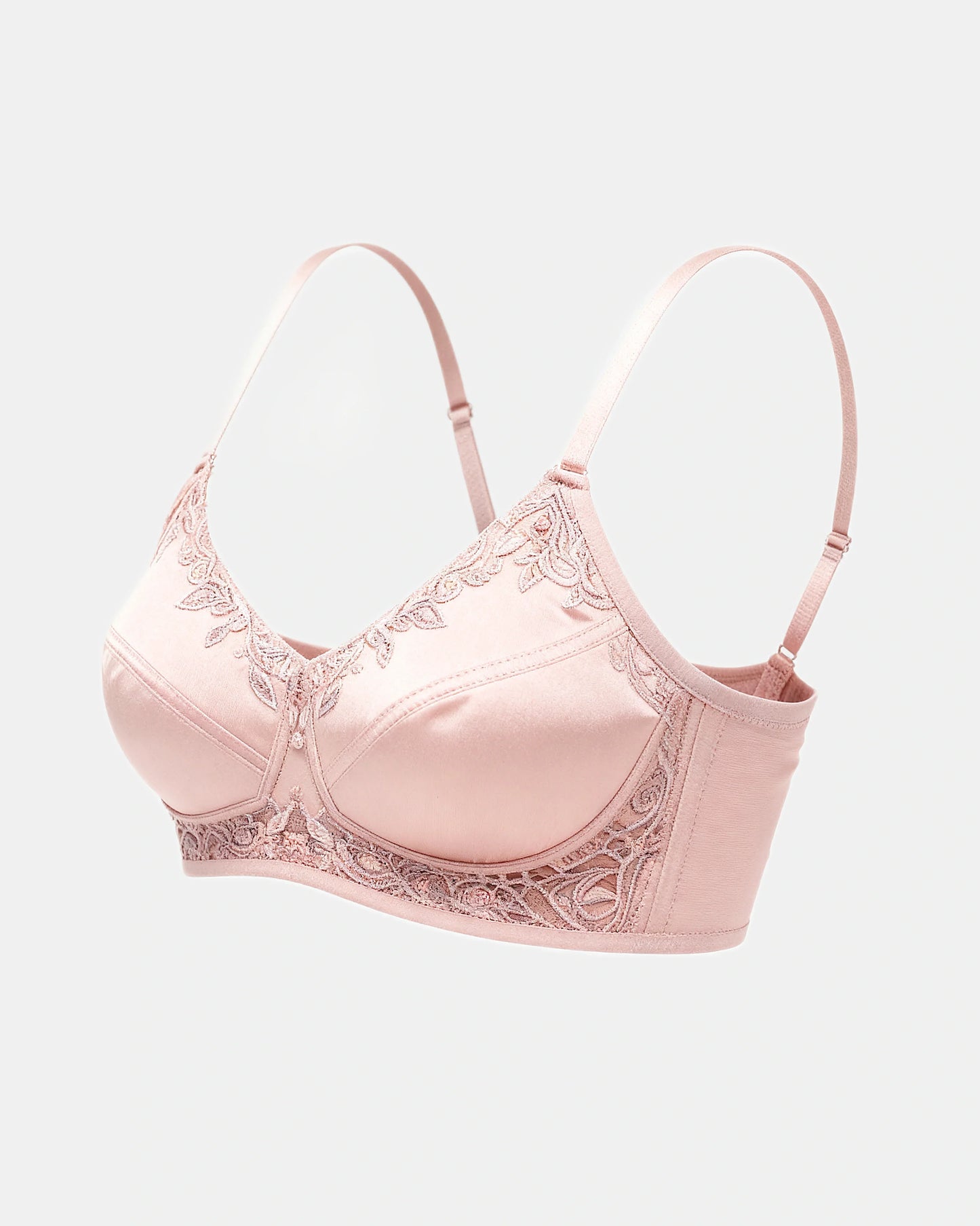 floral lace support bra Blush — Wear Rose