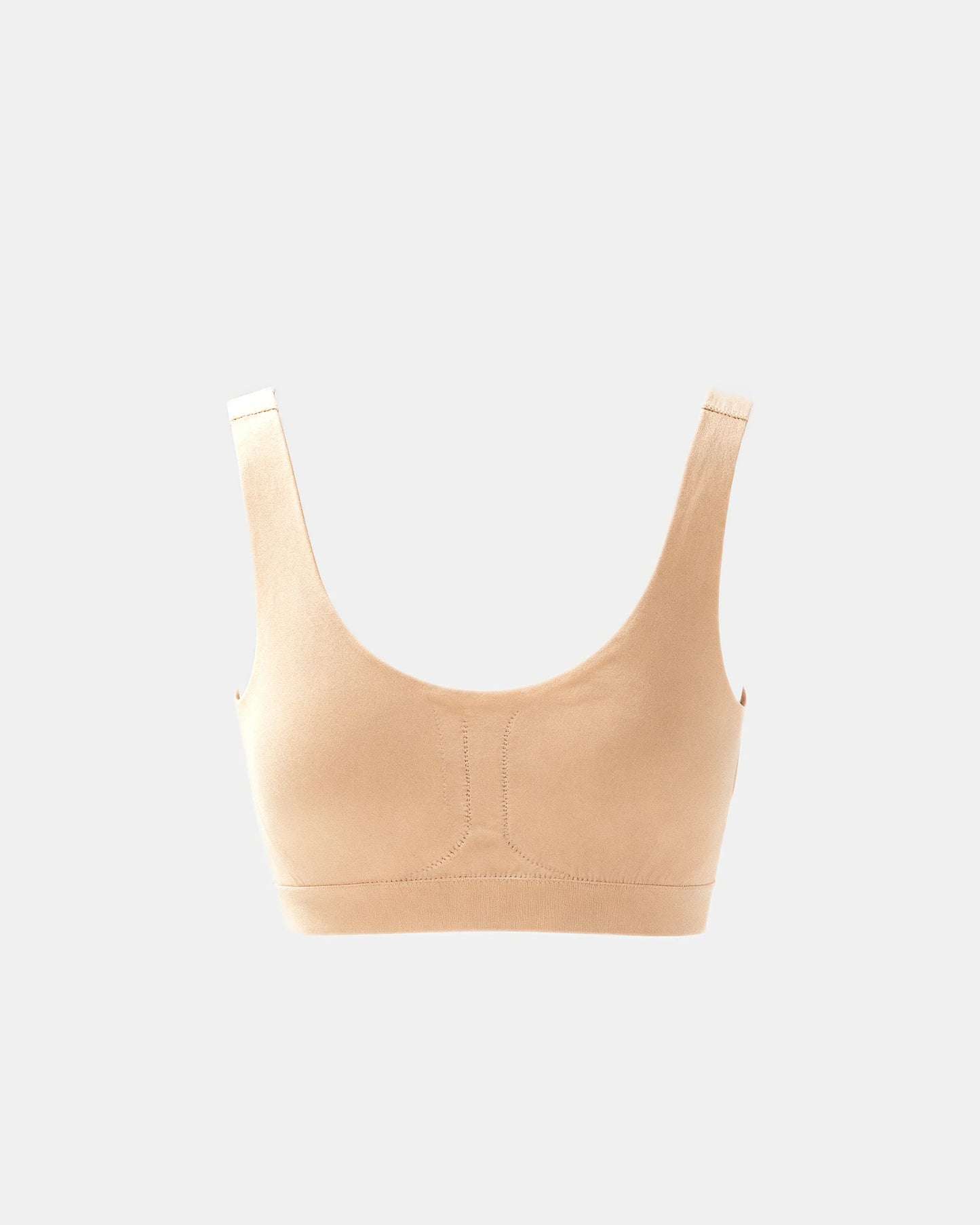 v neck wireless support bra Sand — Wear Rose