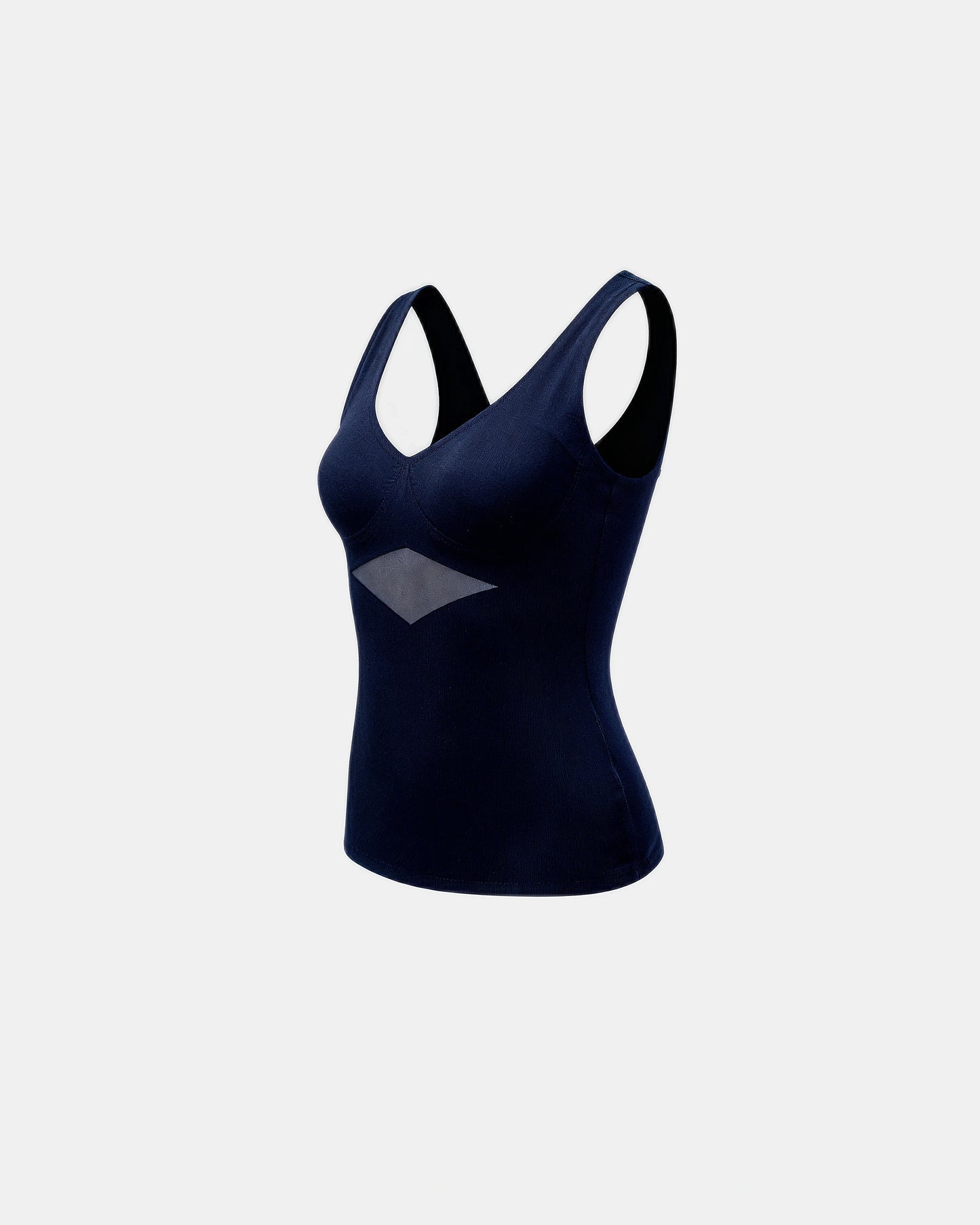 built in bra support tank Navy — Wear Rose