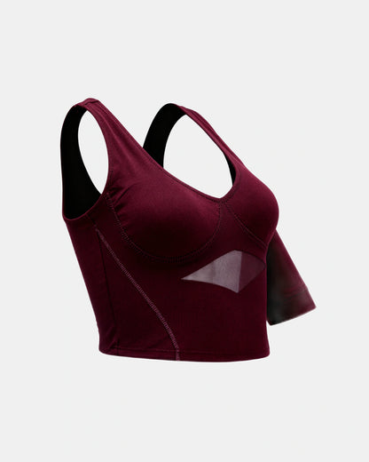 built in bra support tank Plum — Wear Rose