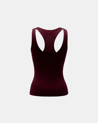 built in bra support tank Plum — Wear Rose