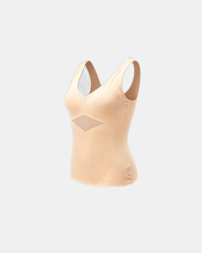 built in bra support tank Sand — Wear Rose