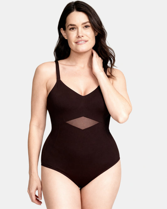 cami shaping bodysuit Espresso — Wear Rose