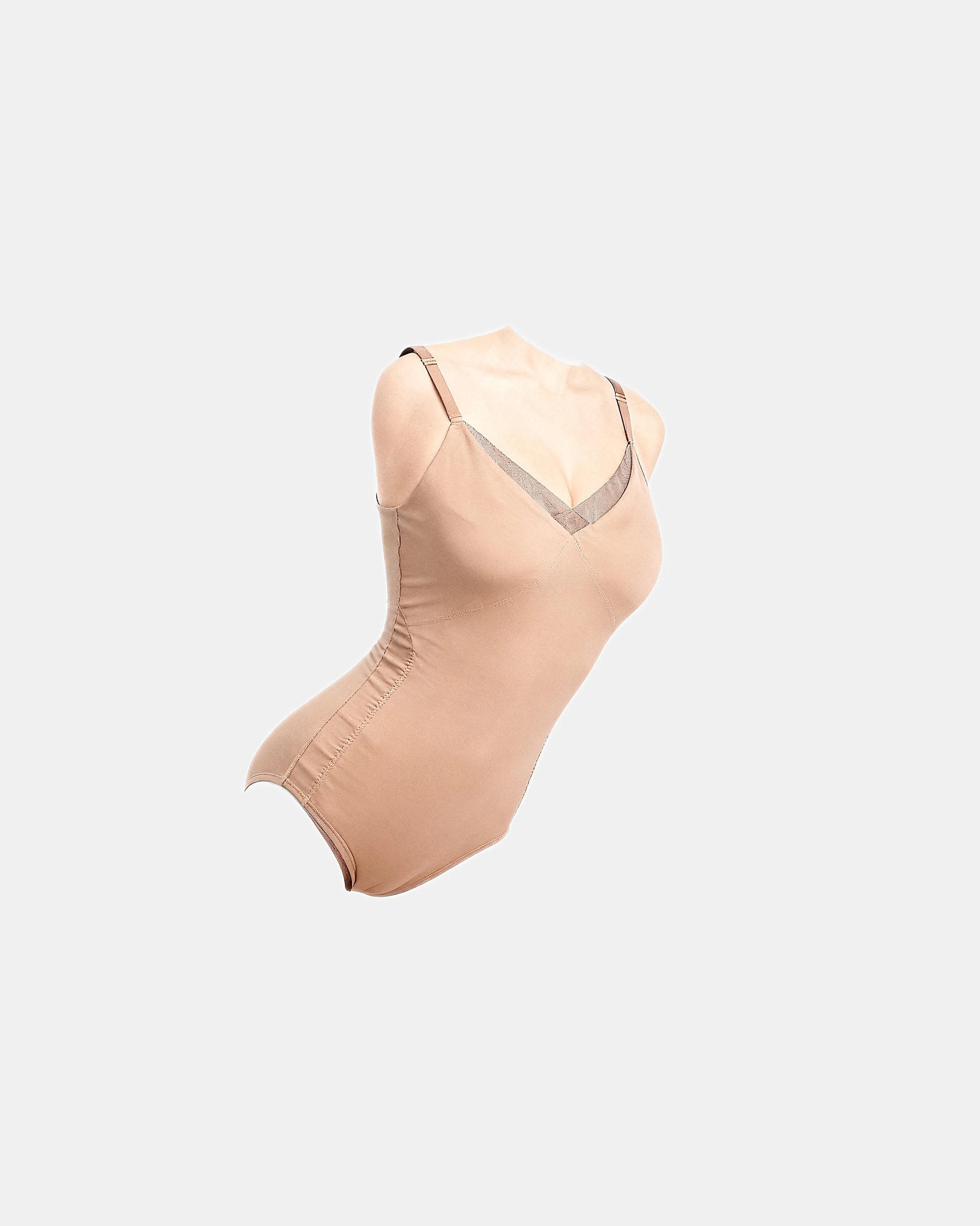 cross front cami bodysuit Taupe — Wear Rose