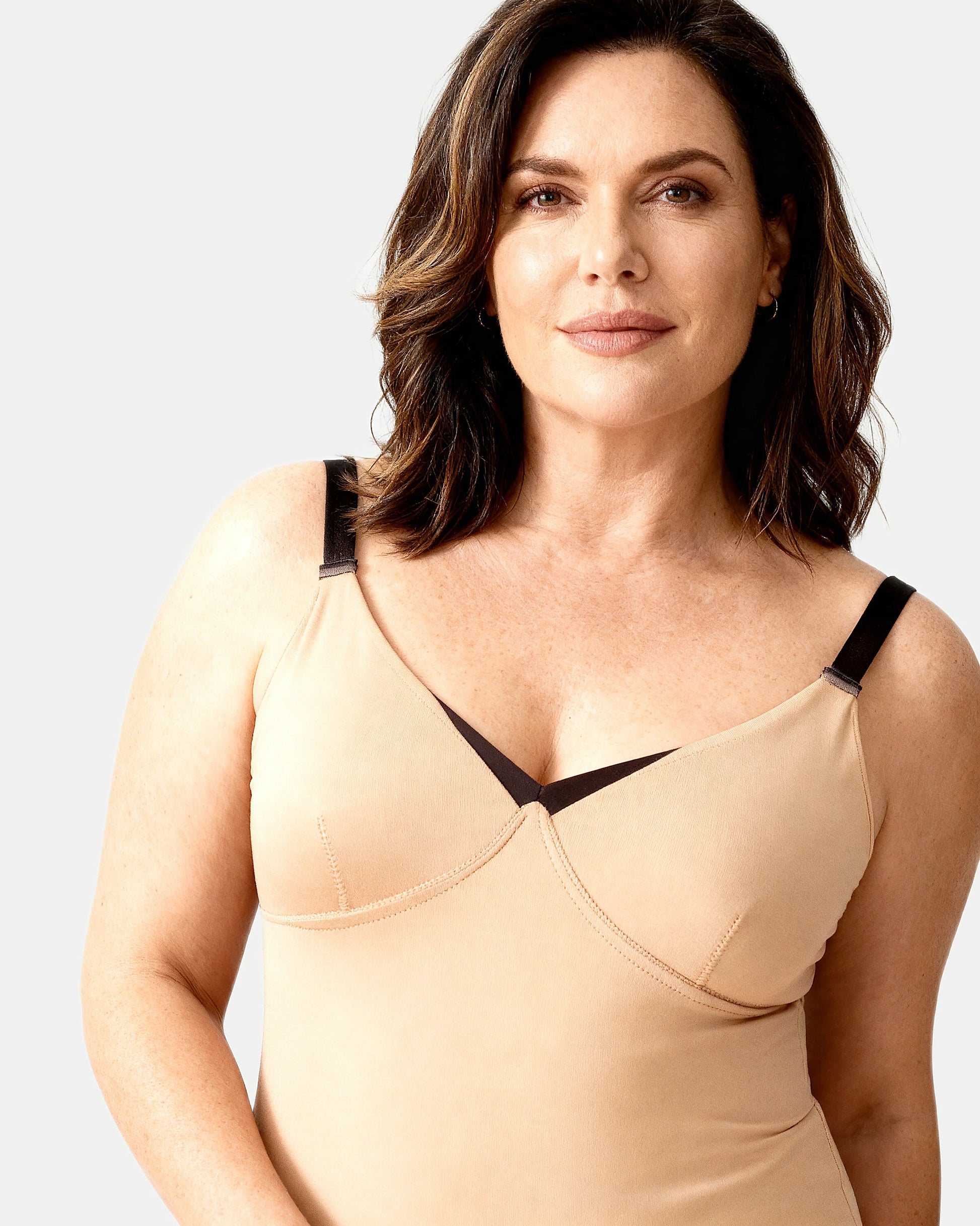 cross front support cami Sand — Wear Rose