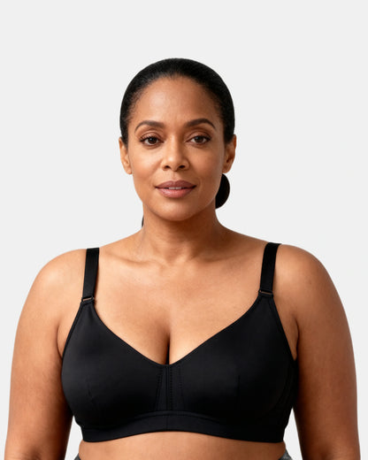 daily comfort wireless shaper bra Black — Wear Rose