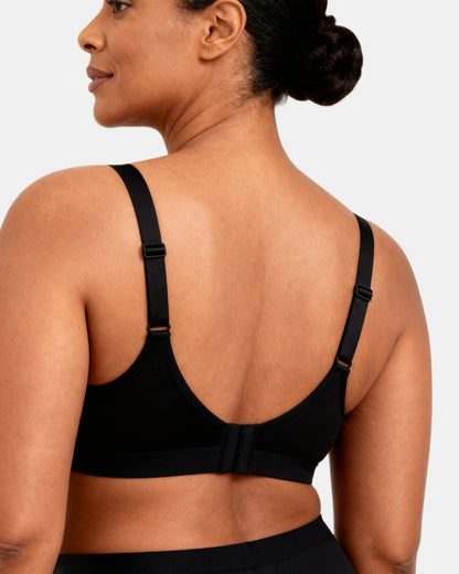 daily comfort wireless shaper bra Black — Wear Rose
