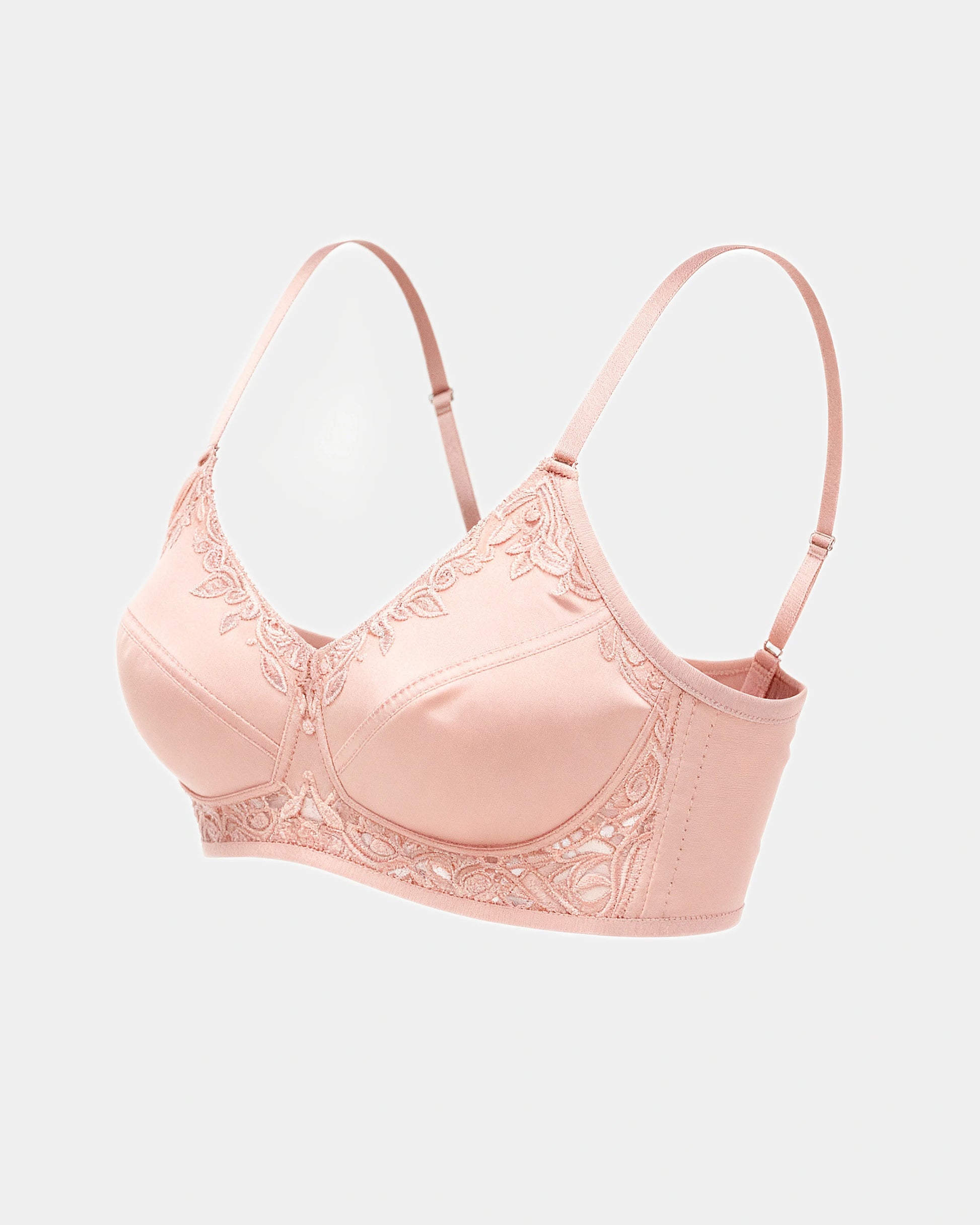 floral lace support bra Blush — Wear Rose