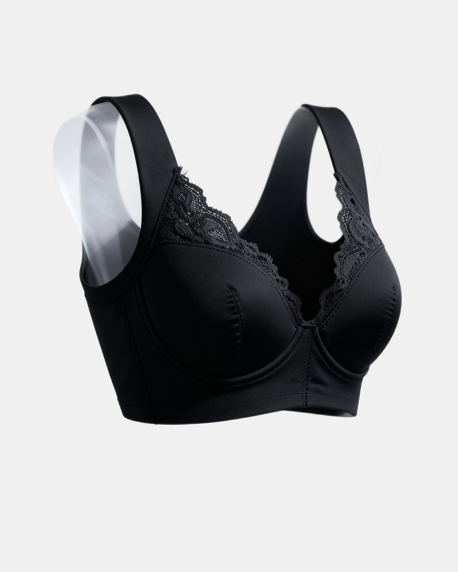 front closure lace bra Black — Wear Rose