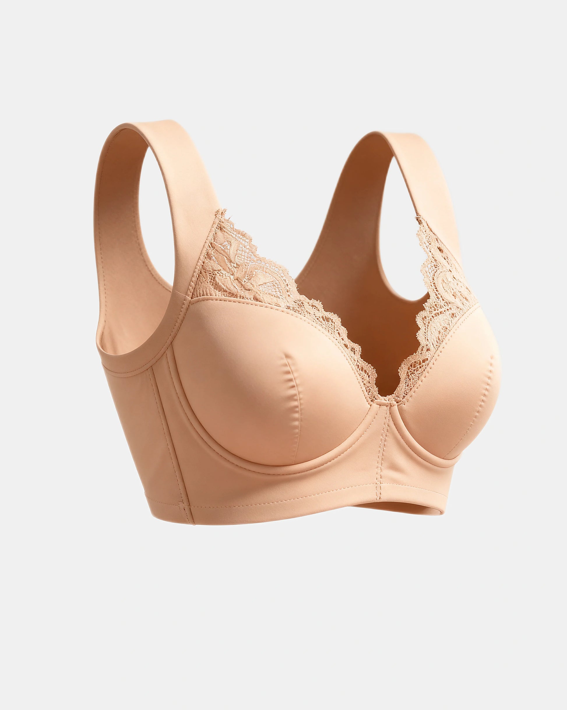 front closure lace bra Nude — Wear Rose