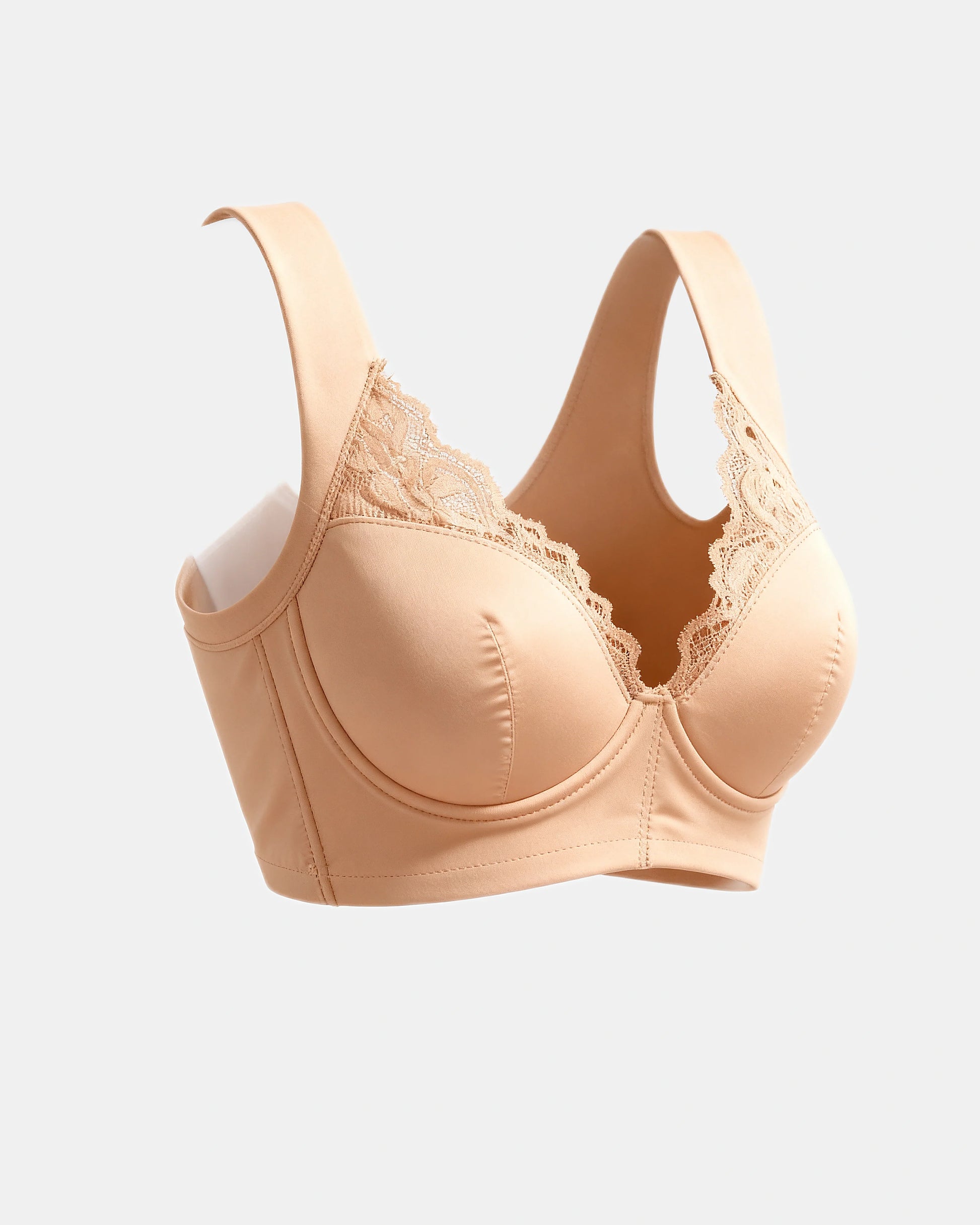 front closure lace bra Nude — Wear Rose