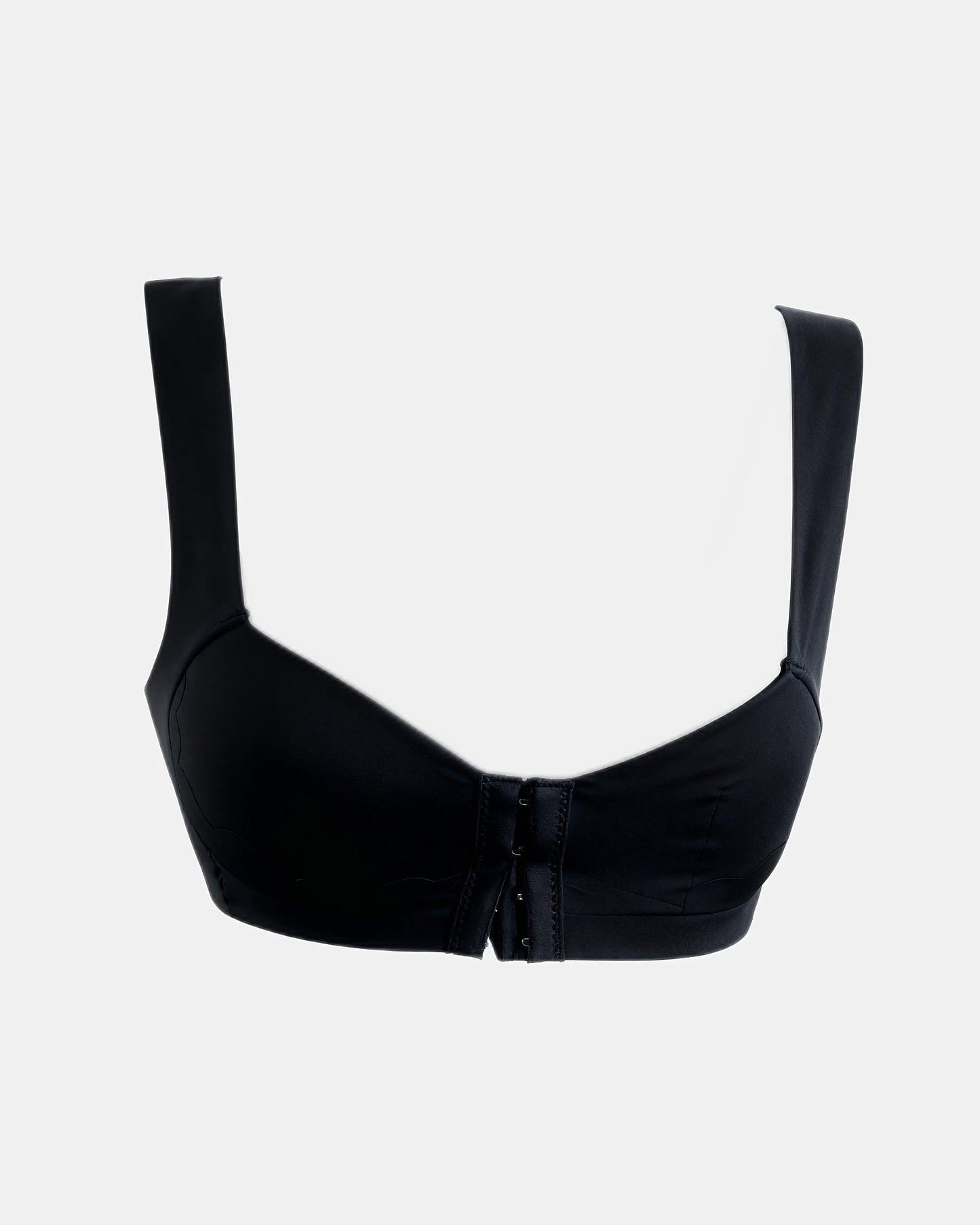 front closure lace trim bra Black — Wear Rose