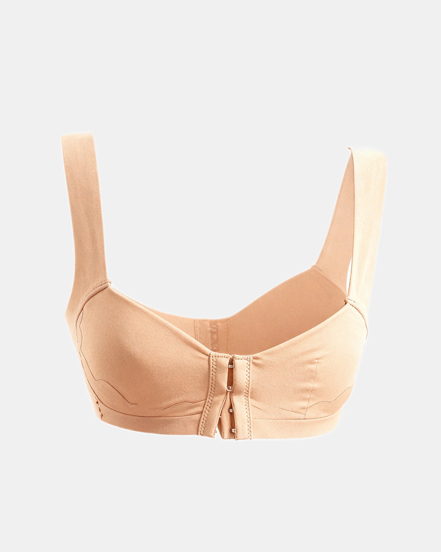 front closure lace trim bra Nude — Wear Rose
