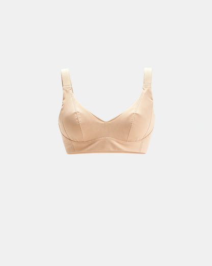 full coverage longline smoothing bra Beige — Wear Rose