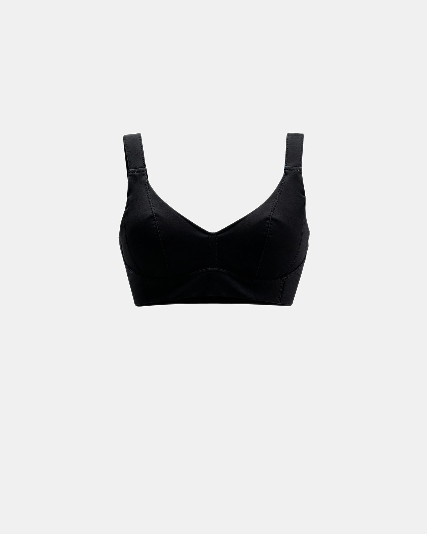 full coverage longline smoothing bra Black — Wear Rose
