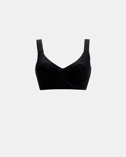 full coverage longline smoothing bra Black — Wear Rose