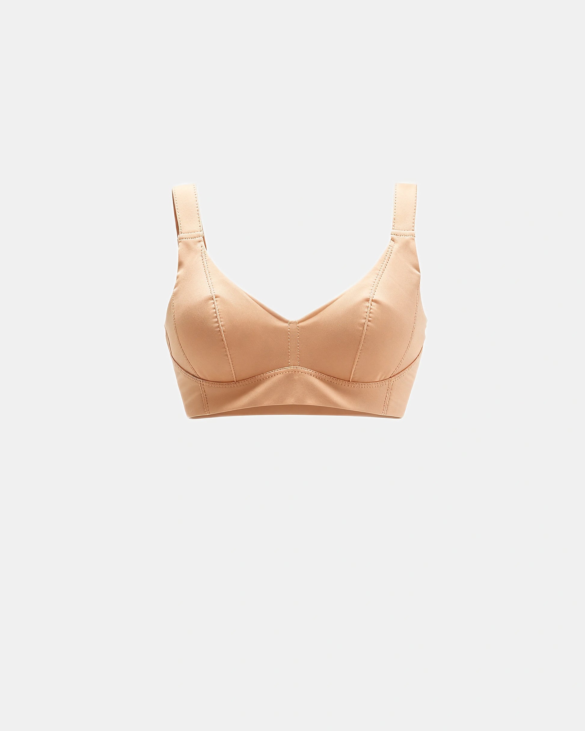 full coverage longline smoothing bra Nude — Wear Rose