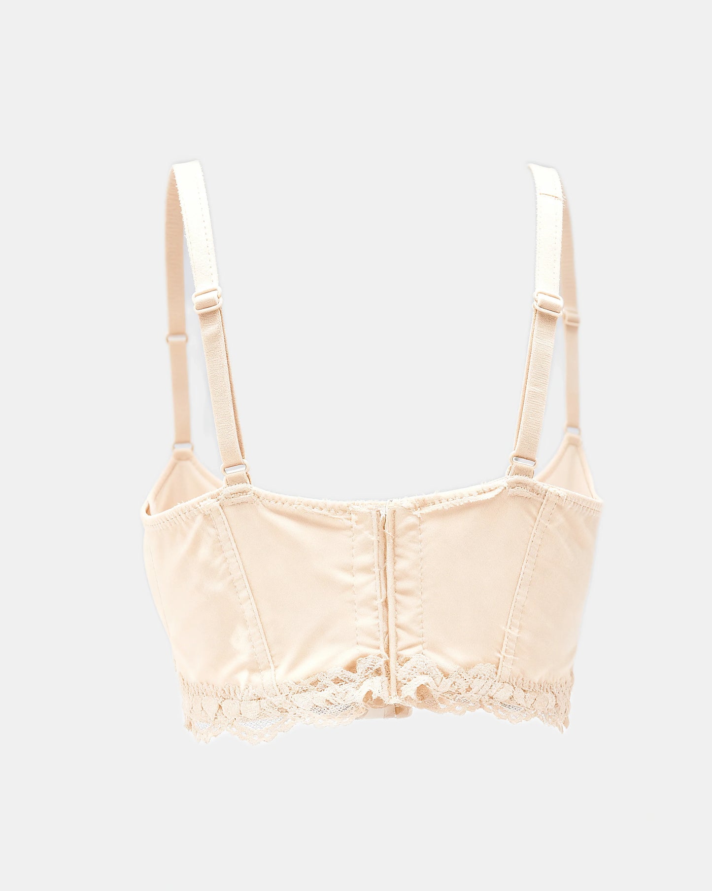 lace mesh push up bra Beige — Wear Rose