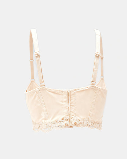 lace mesh push up bra Beige — Wear Rose