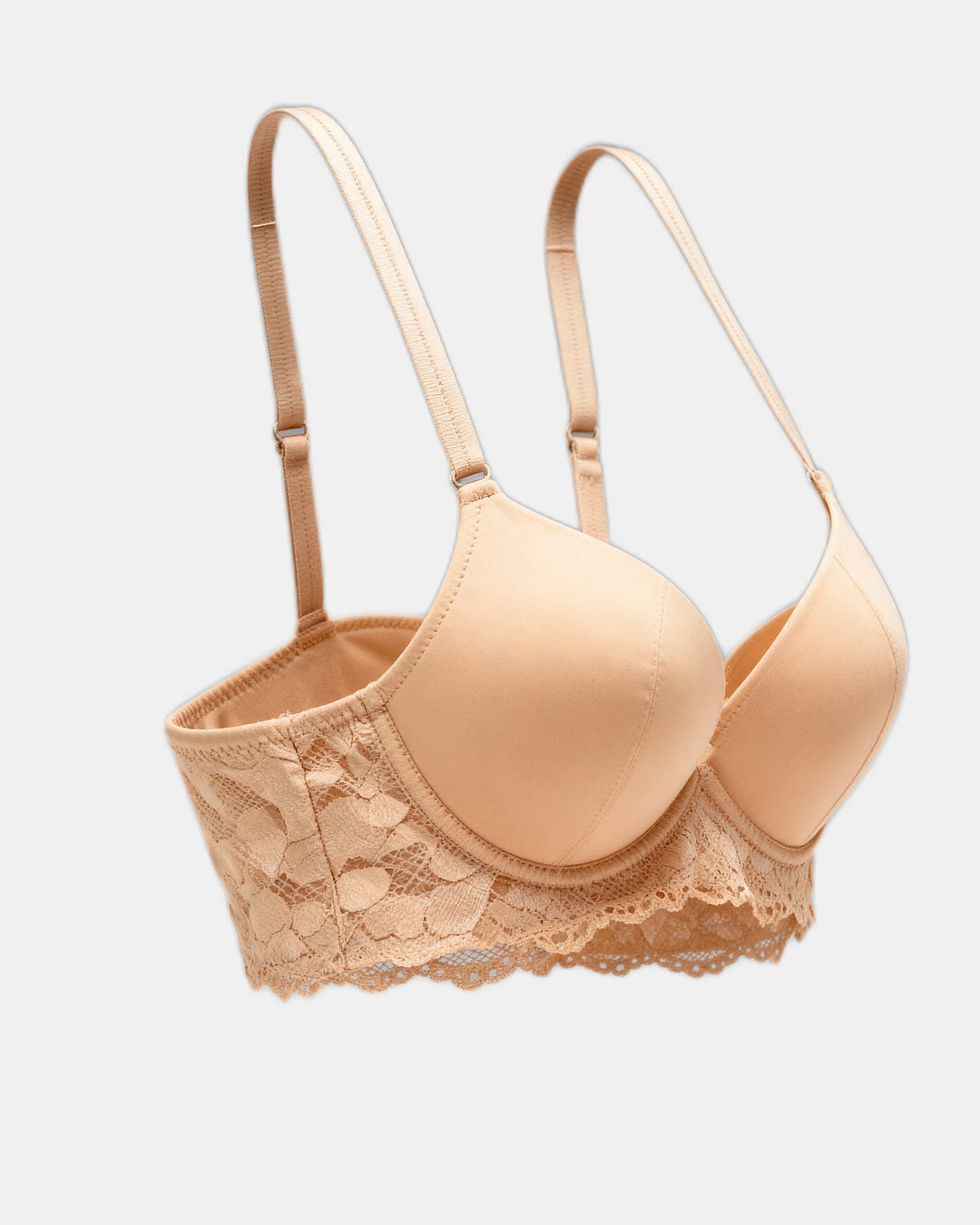 lace mesh push up bra Nude — Wear Rose