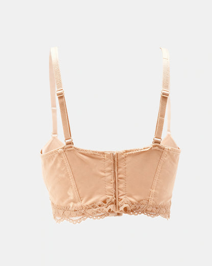 lace mesh push up bra Nude — Wear Rose