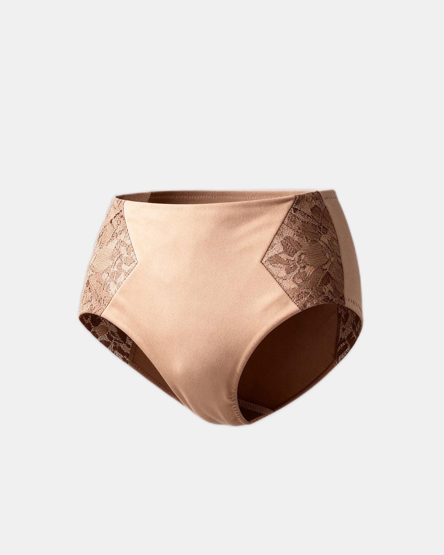 lace trim brief Taupe — Wear Rose