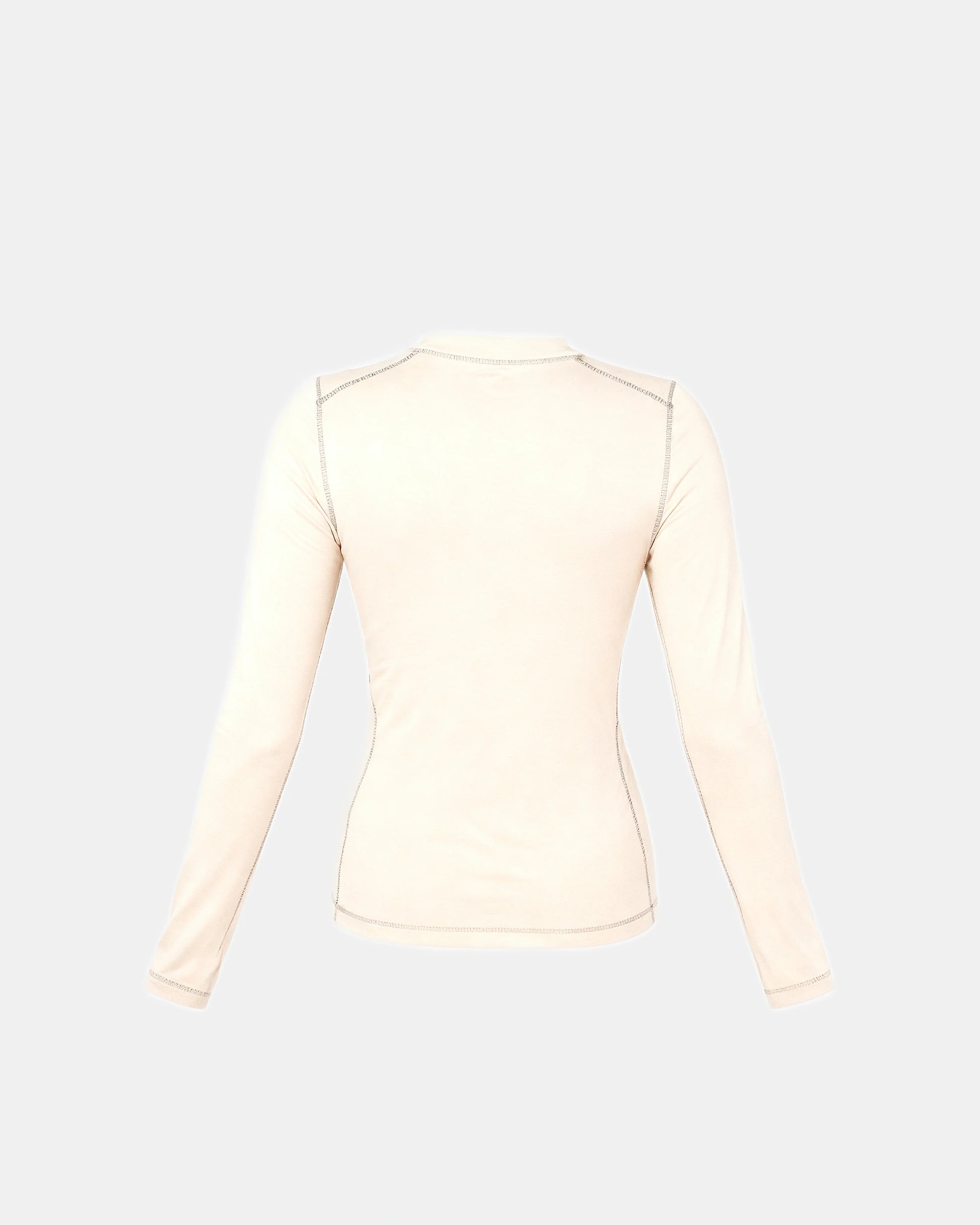 long sleeve baby tee Beige — Wear Rose