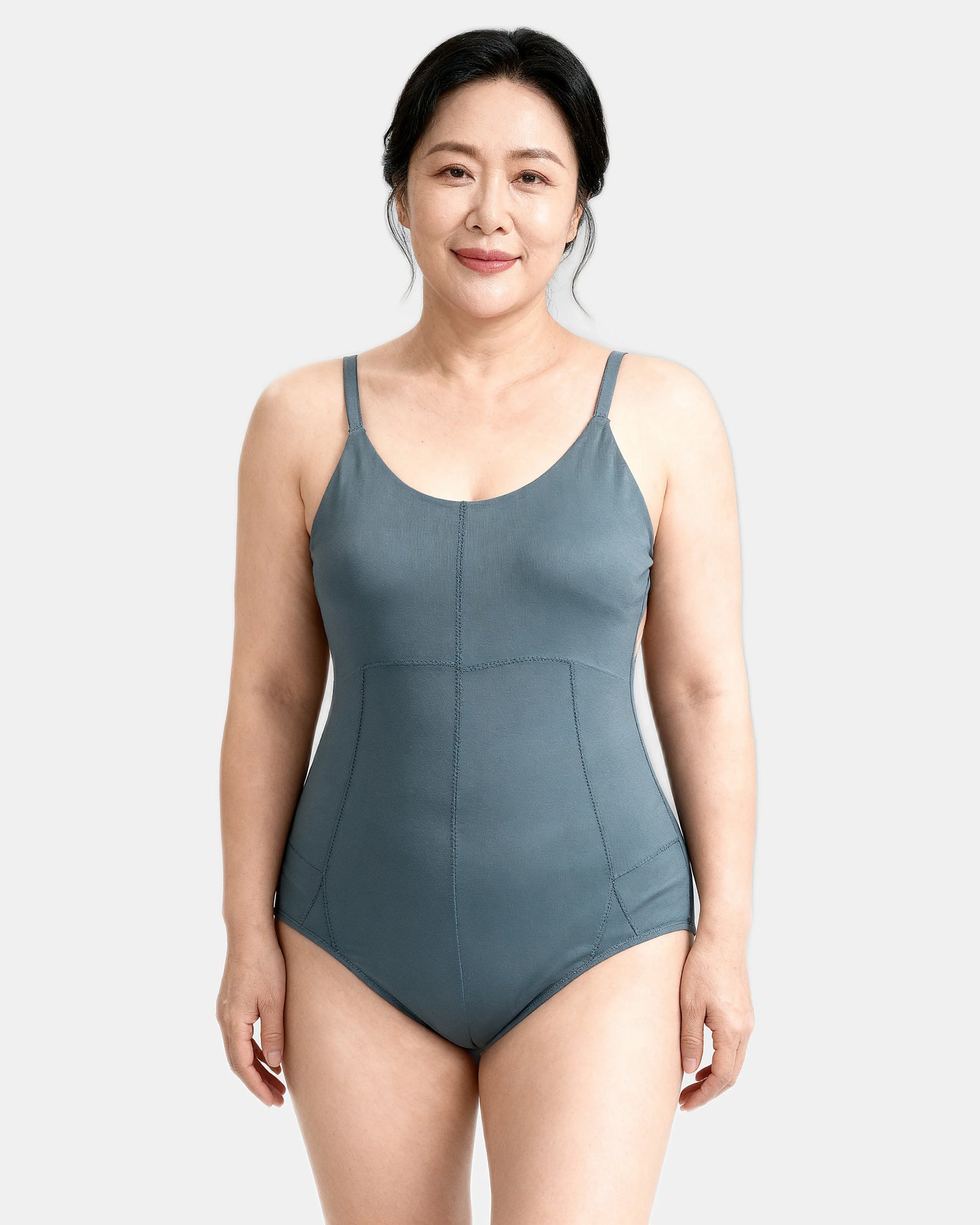 low back sculpting bodysuit Slate — Wear Rose