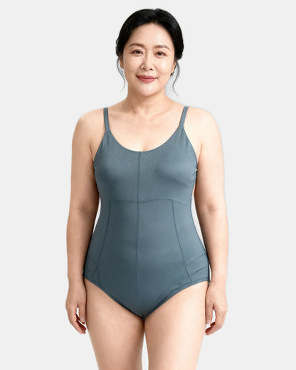 low back sculpting bodysuit Slate — Wear Rose