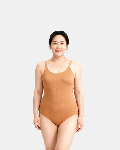 low back sculpting bodysuit Toffee — Wear Rose