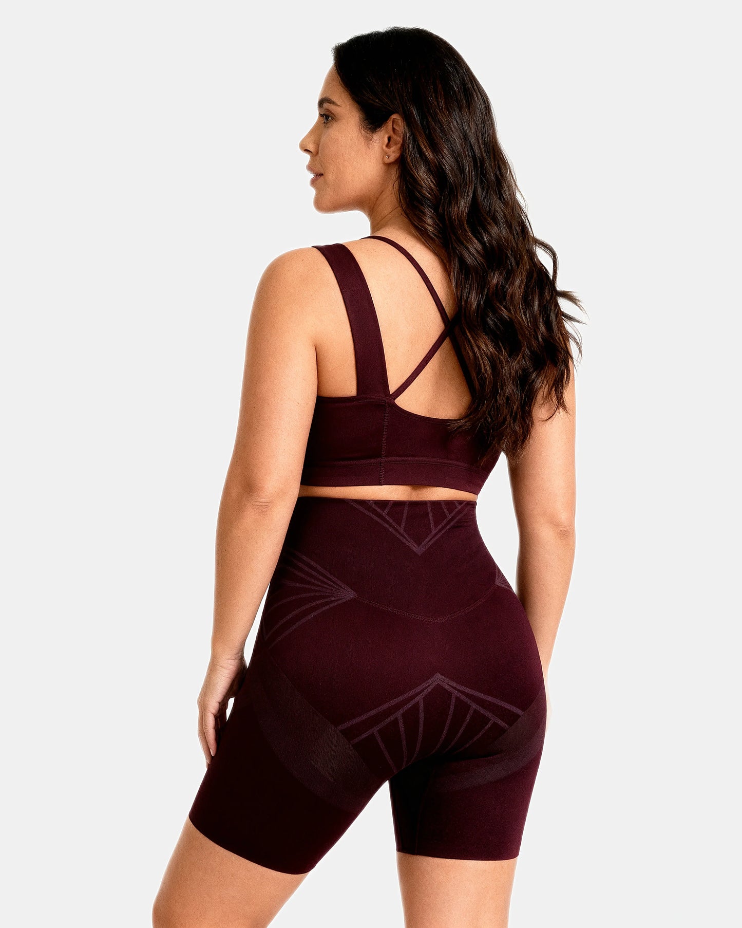 sculpting high waist shaping short Plum — Wear Rose