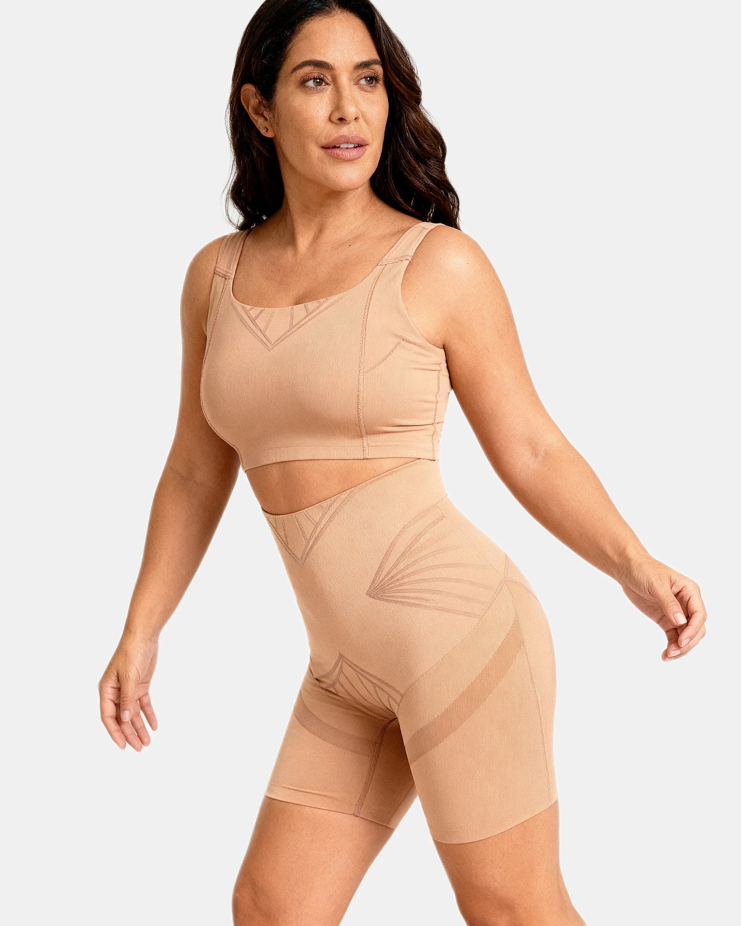 sculpting high waist shaping short Sand — Wear Rose