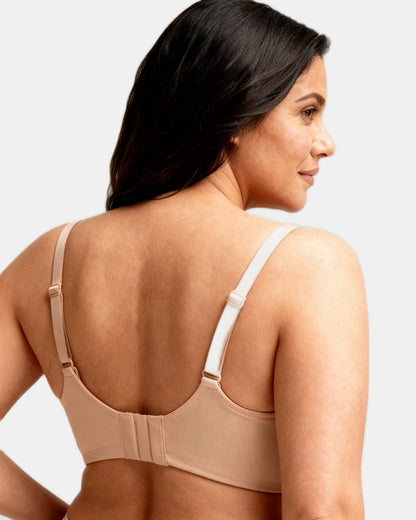 seamless strapless front closure bra Beige — Wear Rose