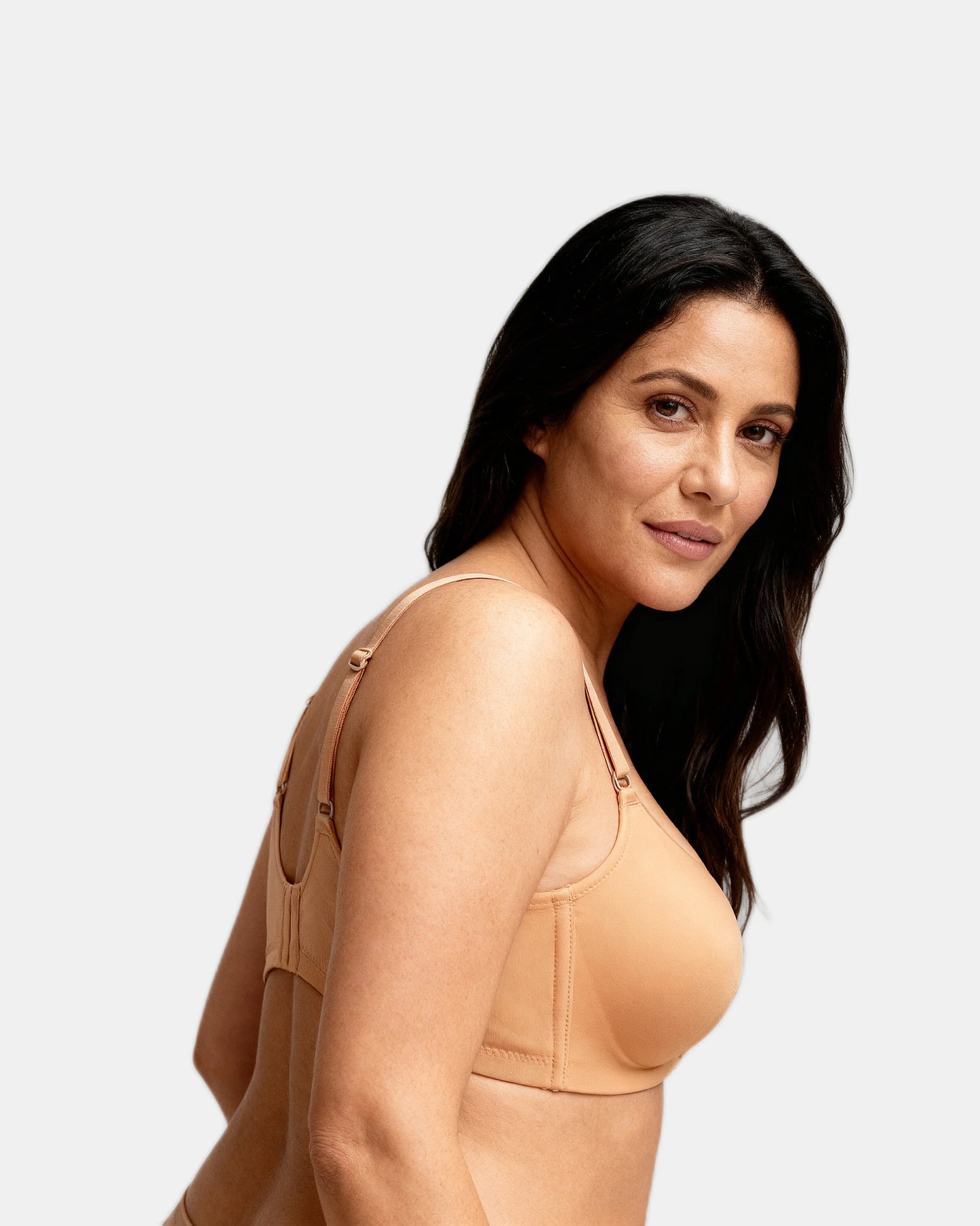 seamless strapless front closure bra Nude — Wear Rose