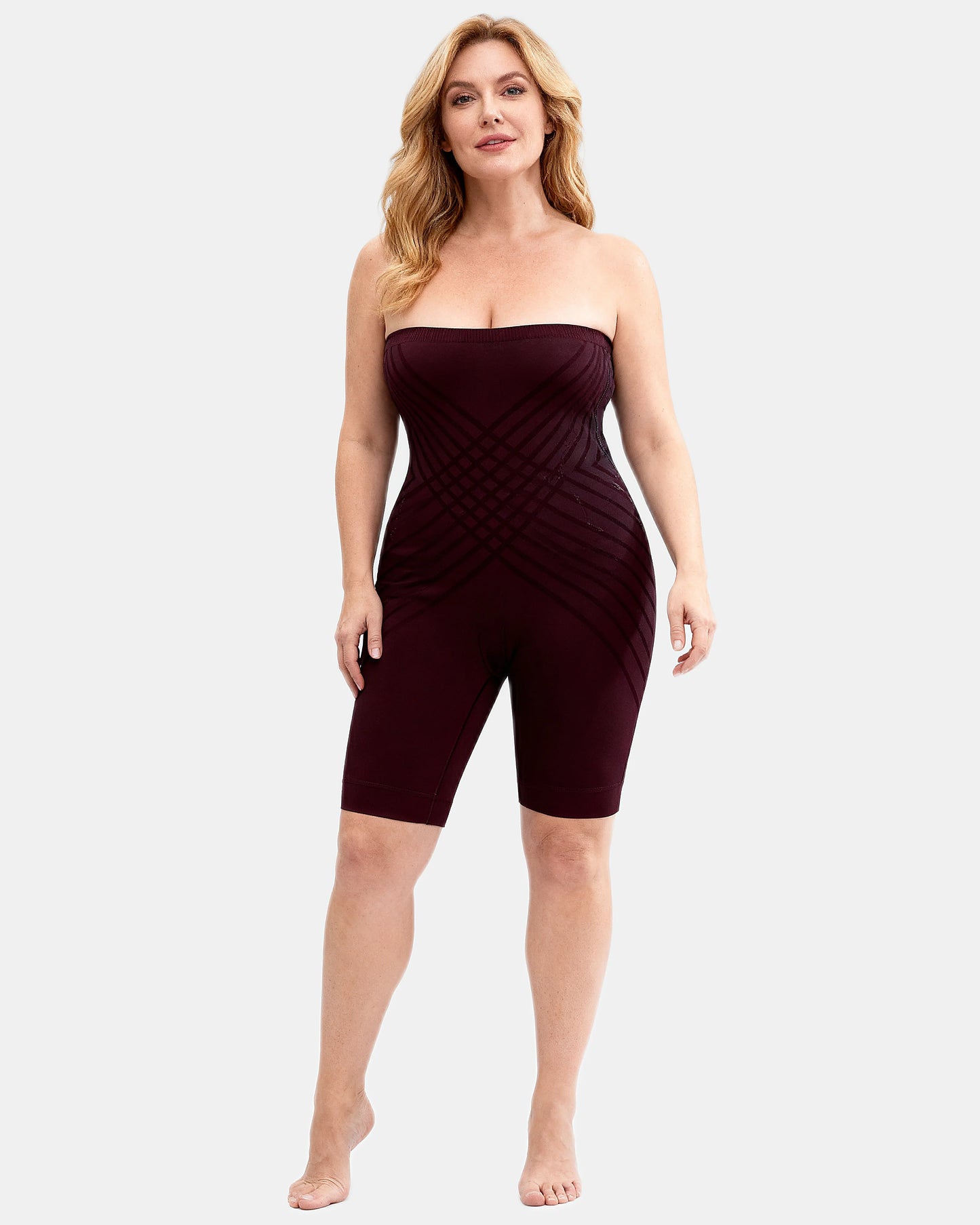 smoothing high waist shaping short Plum — Wear Rose