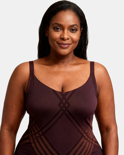 smoothing support cami Aubergine — Wear Rose