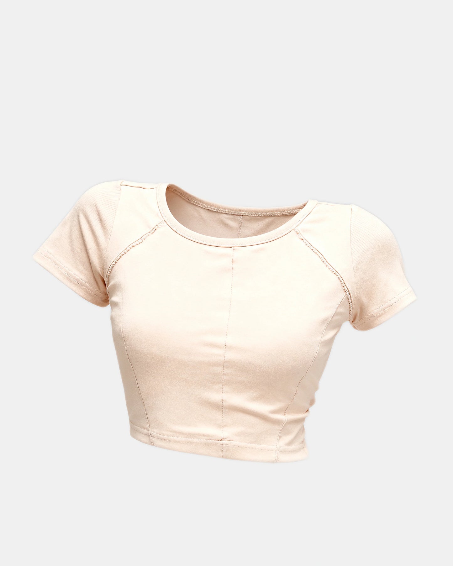 square neck ribbed tank Beige — Wear Rose