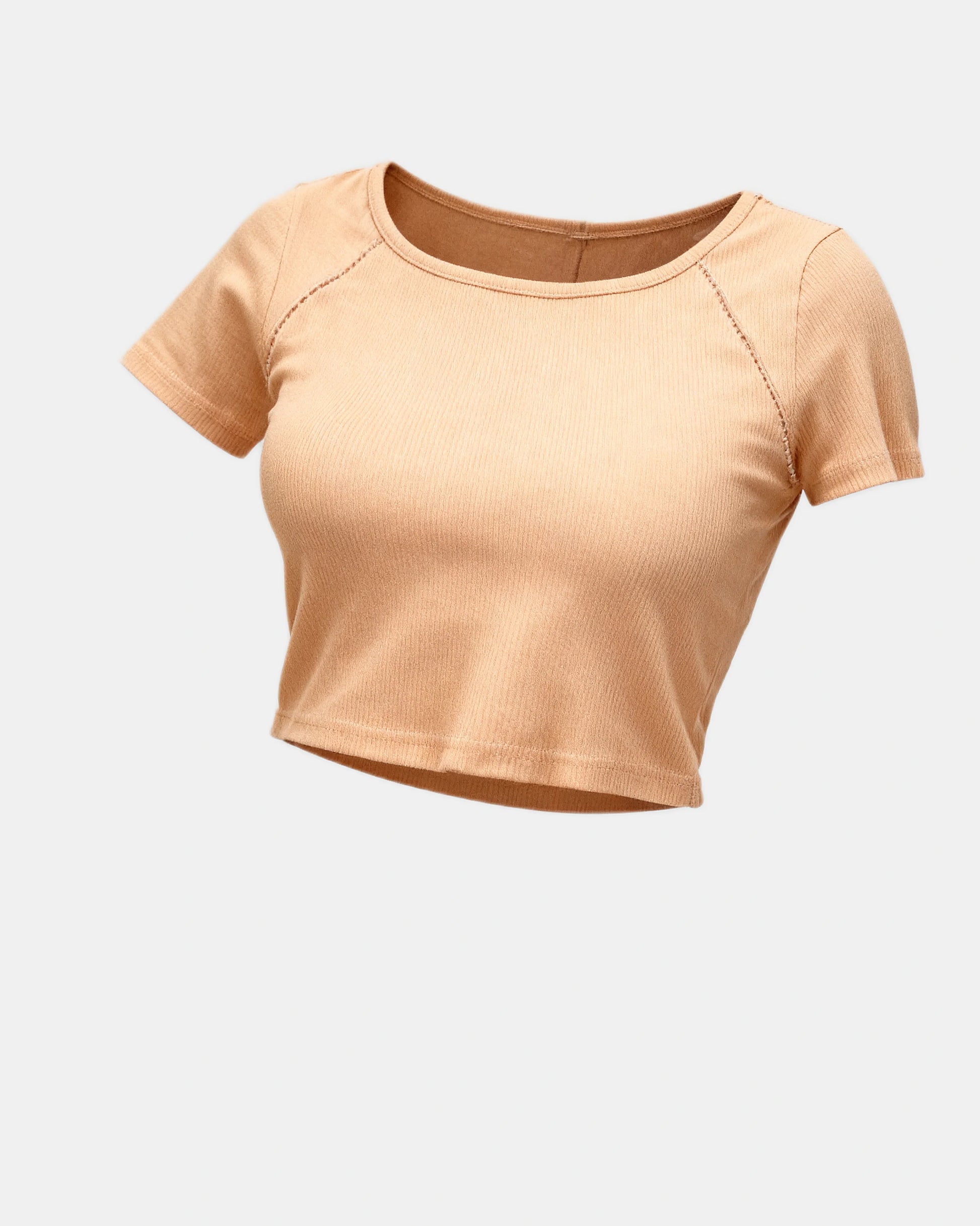 square neck ribbed tank Nude — Wear Rose