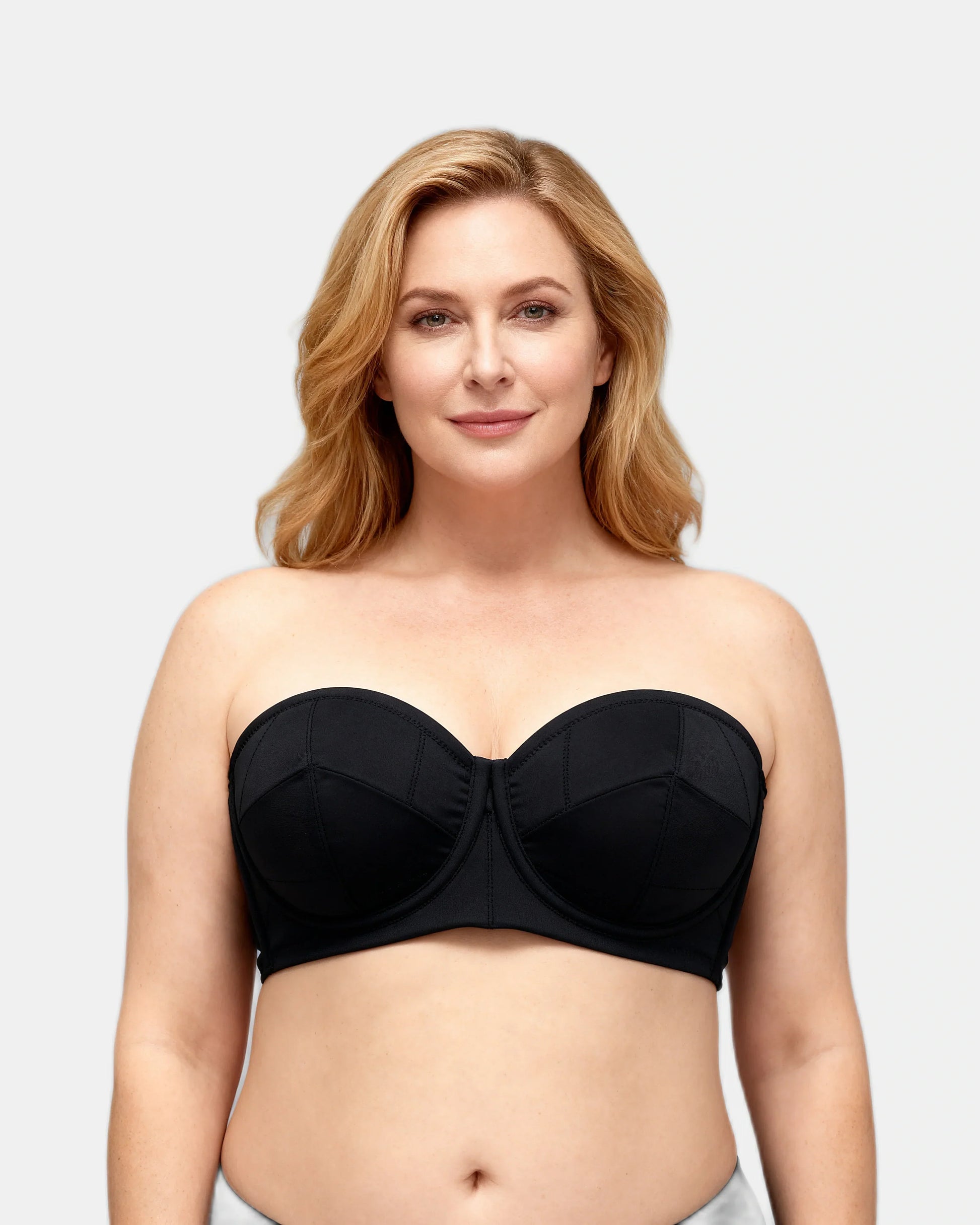women's strapless wrap t-shirt bra Black — Wear Rose