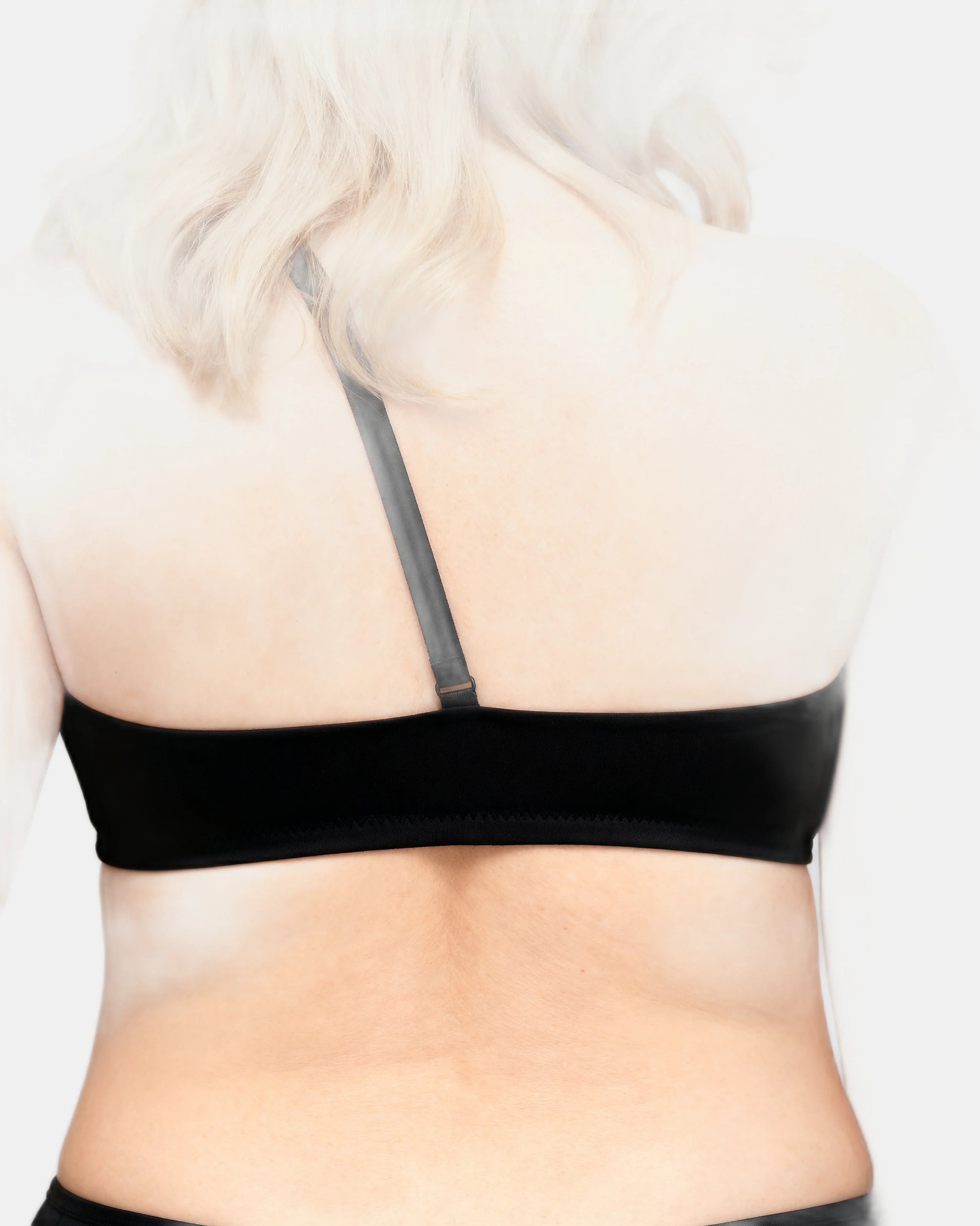 strapless wrap bra Black — Wear Rose