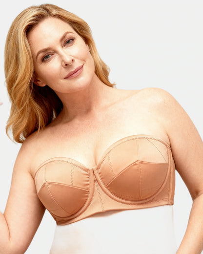 women's strapless wrap t-shirt bra Nude — Wear Rose