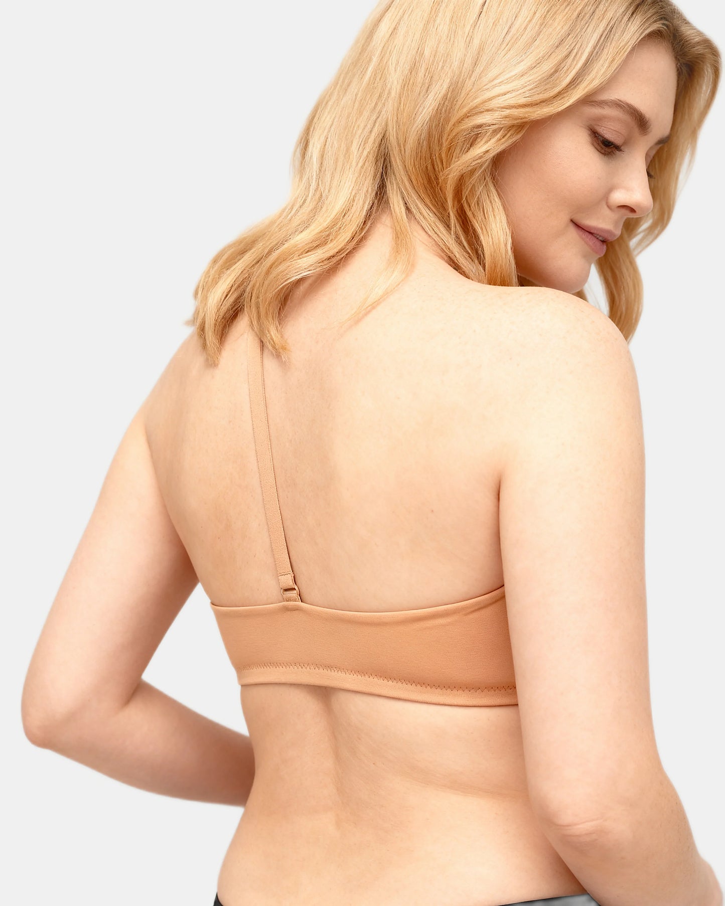 strapless wrap bra Nude — Wear Rose