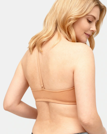 women's strapless wrap t-shirt bra Nude — Wear Rose