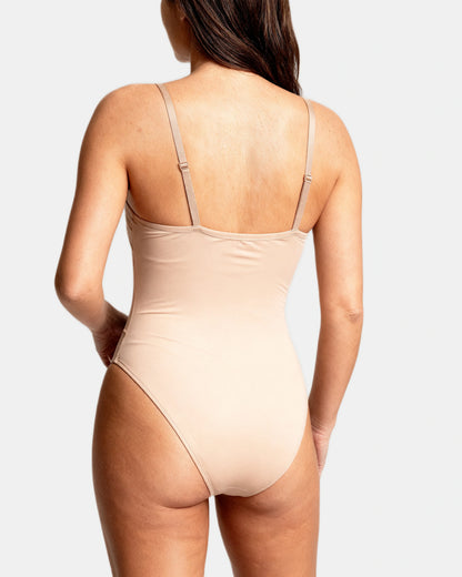 thong bodysuit Beige — Wear Rose