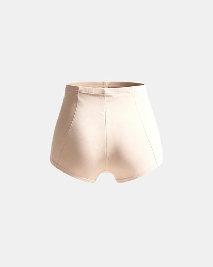 ultra high waisted bbl shorts Beige — Wear Rose