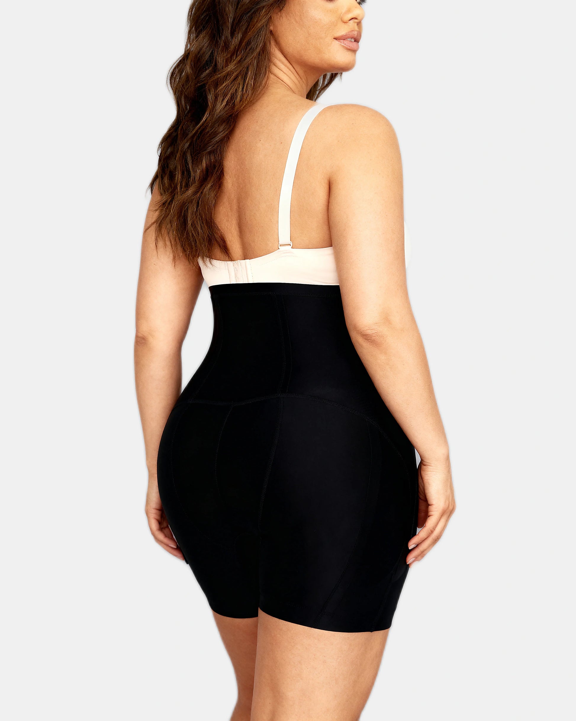 ultra high waisted bbl shorts Black — Wear Rose