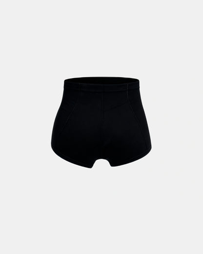 ultra high waisted bbl shorts Black — Wear Rose