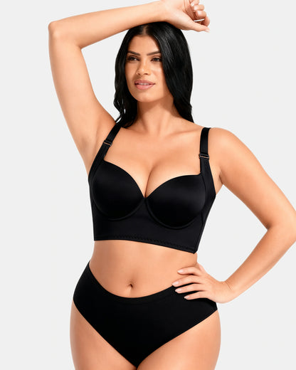 wide band shaping bra Black — Wear Rose