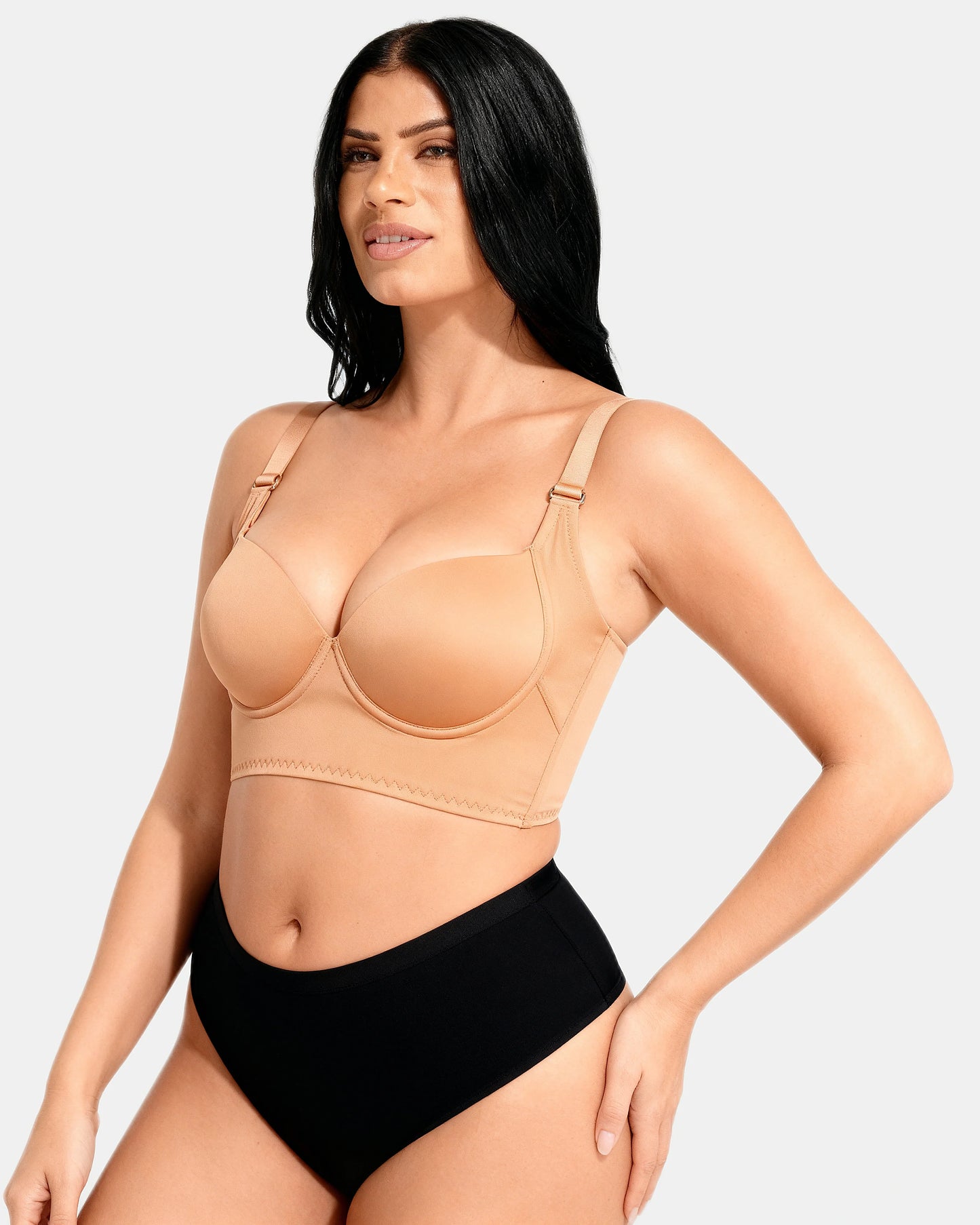wide band shaping bra Nude — Wear Rose