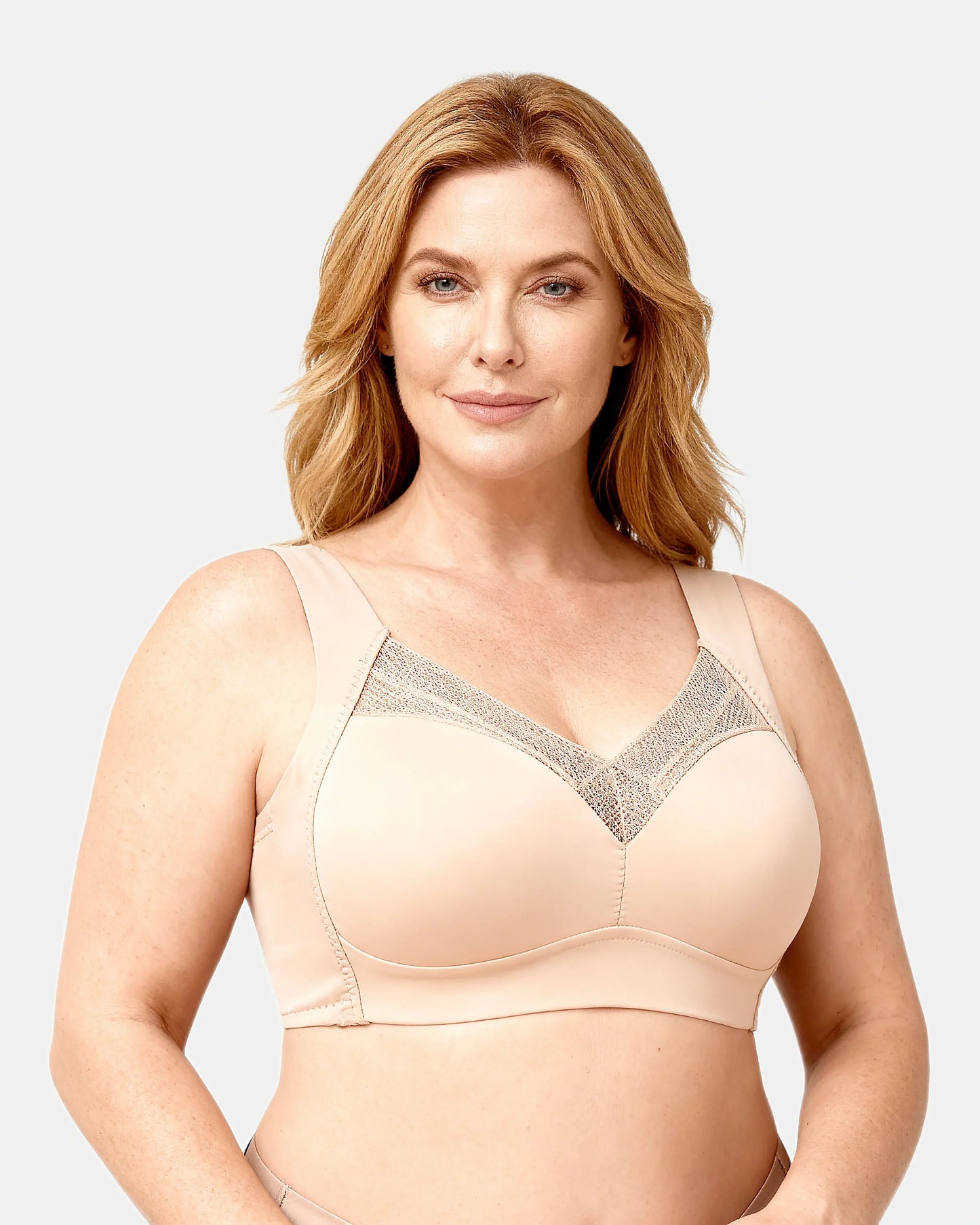 women's wireless bra, smoothing vest Beige — Wear Rose